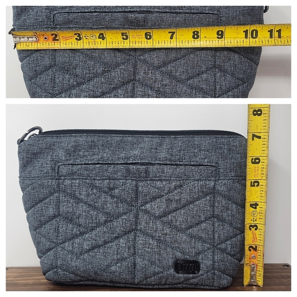 Lug Women's Flare Heather Gray Camo Interior Quilted RFID Crossbody Bag - Picture 16 of 16